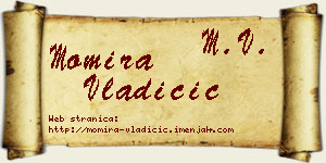 Momira Vladičić vizit kartica